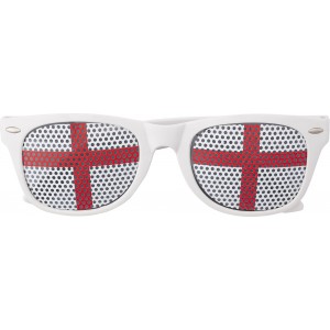 Plexiglass sunglasses with country flag Lexi, red/white (Sunglasses)