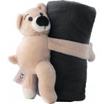 Plush toy bear with fleece blanket Owen, black (840742-01)