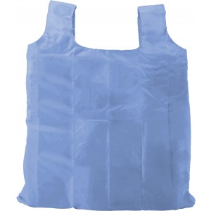 Polyester (190T) shopping bag Vera, light blue (Shopping bags)