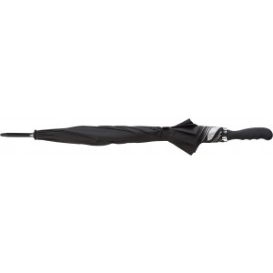 Polyester (190T) umbrella Ramona, black/silver (Umbrellas)