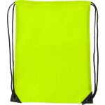Polyester (210D) drawstring backpack Steffi, fluor yellow (7097-365)