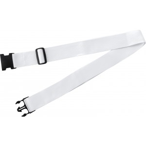 Polyester (300D) luggage belt Lisette, white (Travel items)