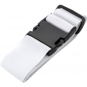 Polyester (300D) luggage belt Lisette, white (Travel items)