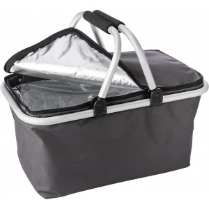 Polyester (320-330 gr/m2) shopping basket. Cassian, grey (Shopping bags)