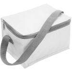 Polyester (420D) cooler bag Cleo, white (3604-02CD)