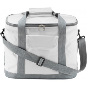 Polyester (420D) cooler bag Juno, white (Cooler bags)