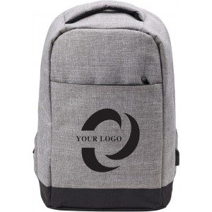 Polyester (600D) backpack Cruz, light grey (Backpacks)