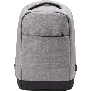 Polyester (600D) backpack Cruz, light grey (Backpacks)