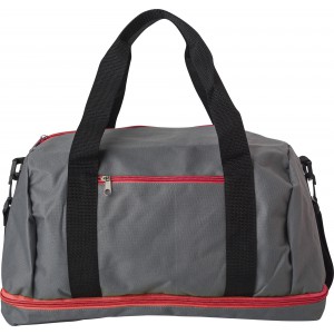 Polyester (600D) sports bag Lemar, red (Travel bags)