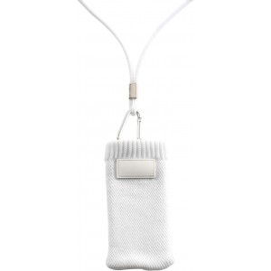 Polyester phone cover, white (Office desk equipment)