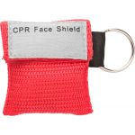 Polyester pouch with CPR mask Edward, red (8840-08)