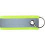 Polyester reflective keychain Aliyah, yellow