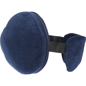 Polytester travel pillow Leontine, blue (Travel items)