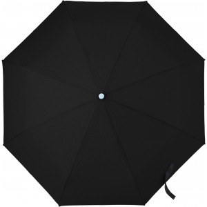 Pongee umbrella Jamelia, black (Foldable umbrellas)