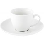 Porcelain cup and saucer Leopold, white (3177-02)