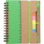 Recycled paper notebook Angela, light green