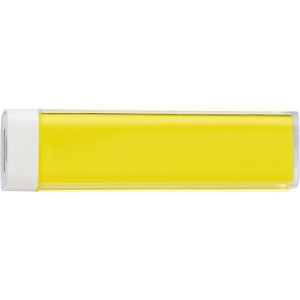 ABS power bank Nia, yellow