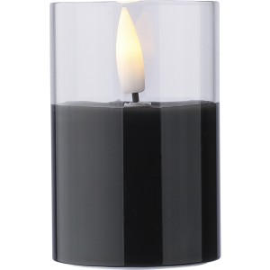 PP LED candle Serin, black (Candles)