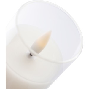 PP LED candle Serin, white (Candles)