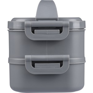 PP lunchbox Selwyn, grey (Plastic kitchen equipments)