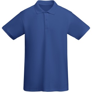Prince organic cotton short sleeve men's polo, Royal blue