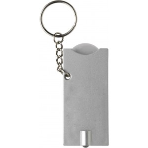 PS key holder with coin Madeleine, silver (Keychains)