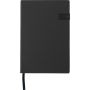 PU notebook with USB drive Lex, black