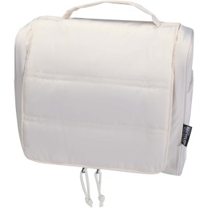 Puffer GRS recycled hangable toiletry bag 8L, Sandstone