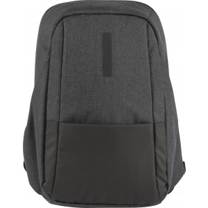 PVC laptop backpack Aliza, black (Backpacks)