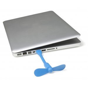 PVC USB fan, light blue (Fan)