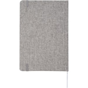 Ramona A5 cotton notebook, Grey (Notebooks)