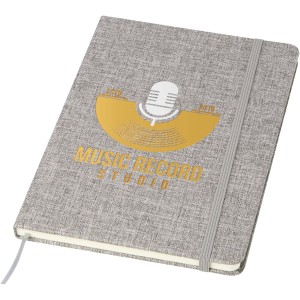 Ramona A5 cotton notebook, Grey (Notebooks)