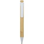 Rattan bamboo and recycled plastic ballpoint pen (black ink) (10602601)