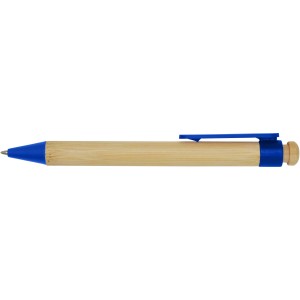 Rattan bamboo and recycled plastic ballpoint pen (black ink) (Wooden, bamboo, carton pen)