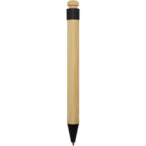 Rattan bamboo and recycled plastic ballpoint pen (black ink) (Wooden, bamboo, carton pen)