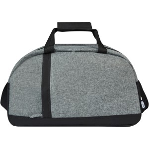 Reclaim GRS recycled two-tone sport duffel bag 21L, Solid black, Heather grey (Travel bags)