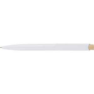 Recycled ABS ballpen Zian, white