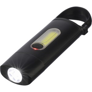 Recycled ABS mini flashlight Zai, black (Lamps)
