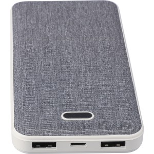 Recycled ABS power bank Tovi, white (Powerbanks)