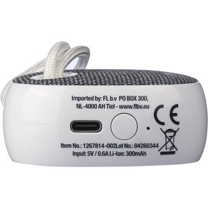 Recycled ABS speaker Mireya, white (Speakers, radios)