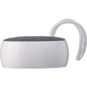 Recycled ABS speaker Mireya, white (Speakers, radios)