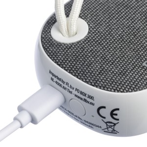 Recycled ABS speaker Mireya, white (Speakers, radios)