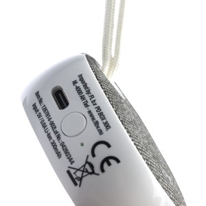 Recycled ABS speaker Mireya, white (Speakers, radios)