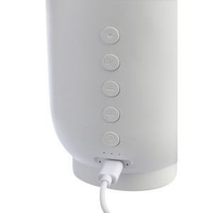 Recycled ABS speaker Rumi, white (Speakers, radios)