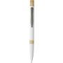Recycled aluminium ballpen Calandra, white