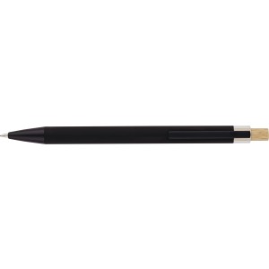 Recycled aluminium ballpen Kira, black