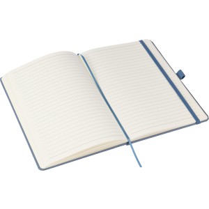 Recycled biowaste and carton notebook A5 Gertrud, blue (Notebooks)