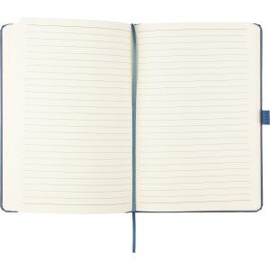 Recycled biowaste and carton notebook A5 Gertrud, blue (Notebooks)