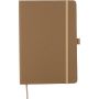 Recycled biowaste and carton notebook A5 Gertrud, brown