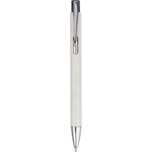 Recycled carton ballpen Debra, white (Wooden, bamboo, carton pen)